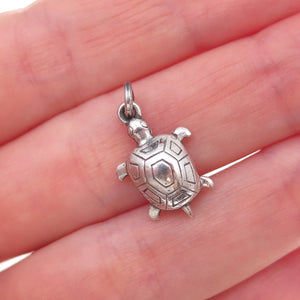 Georg Jensen 925S Sterling Silver Vintage Denmark Turtle Good Luck Charm Pendant
