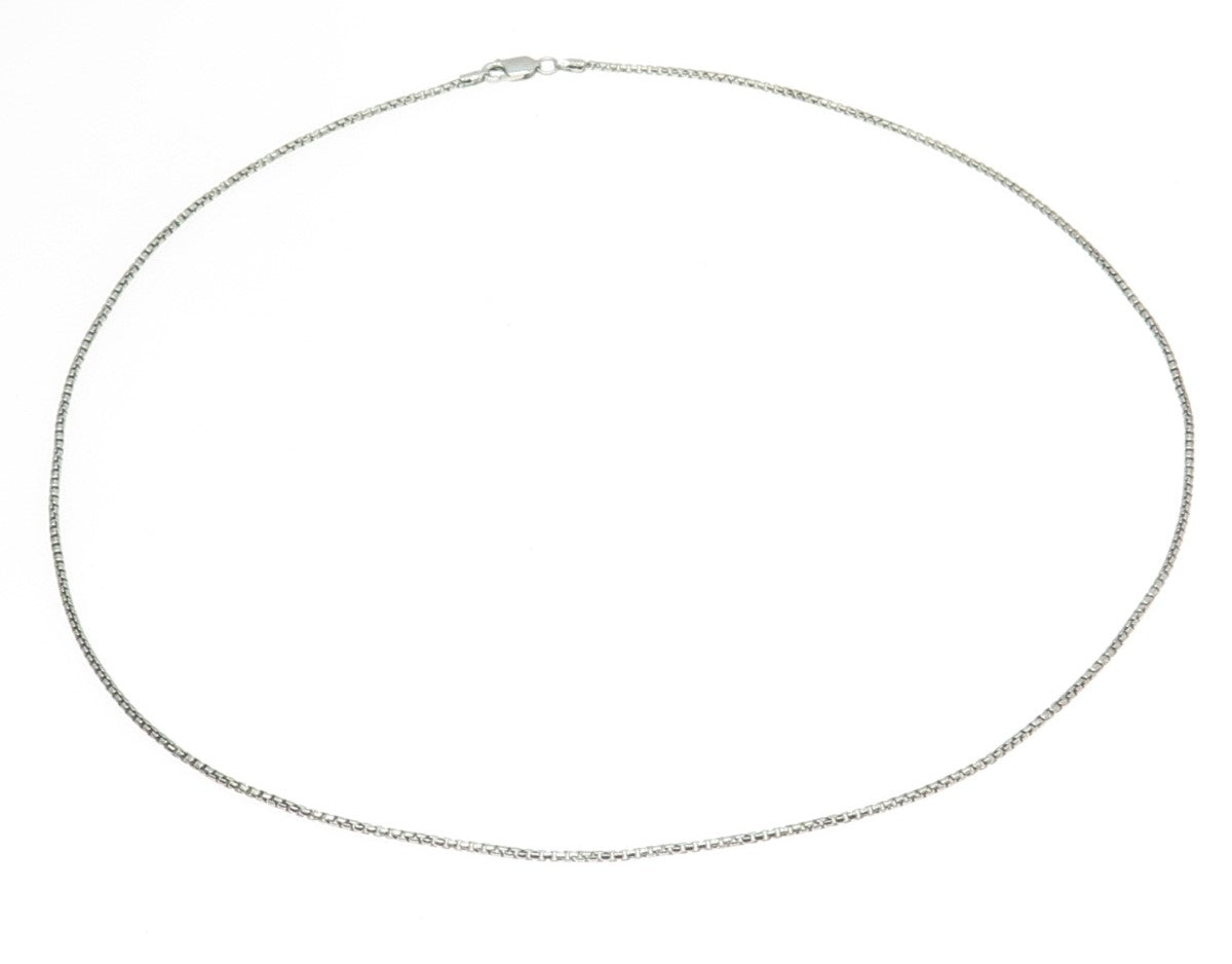 925 Sterling Silver Italy Venetian Chain Necklace 20"