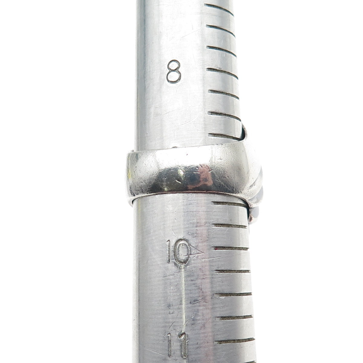 925 Sterling Silver Vintage Modernist Seashell Oxidized Statement Ring Size 9.5