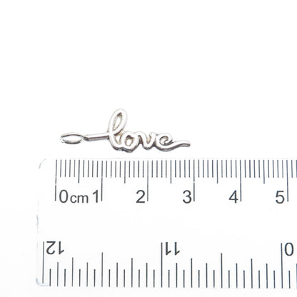 925 Sterling Silver Love Minimalist Charm Pendant