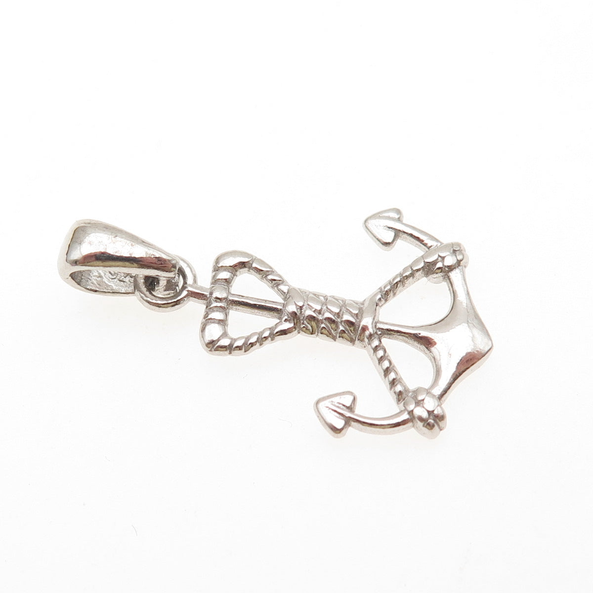 925 Sterling Silver Vintage Anchor Charm Pendant