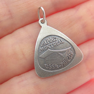 925 Sterling Silver Vintage ISJC Expo 1967 Montreal Charm Pendant