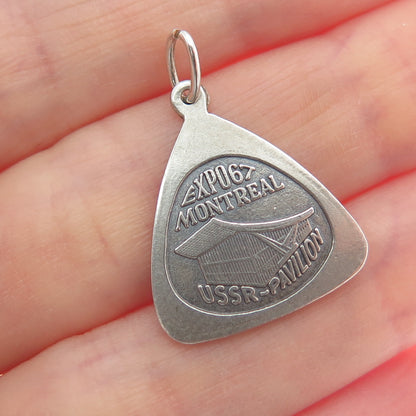 925 Sterling Silver Vintage ISJC Expo 1967 Montreal Charm Pendant