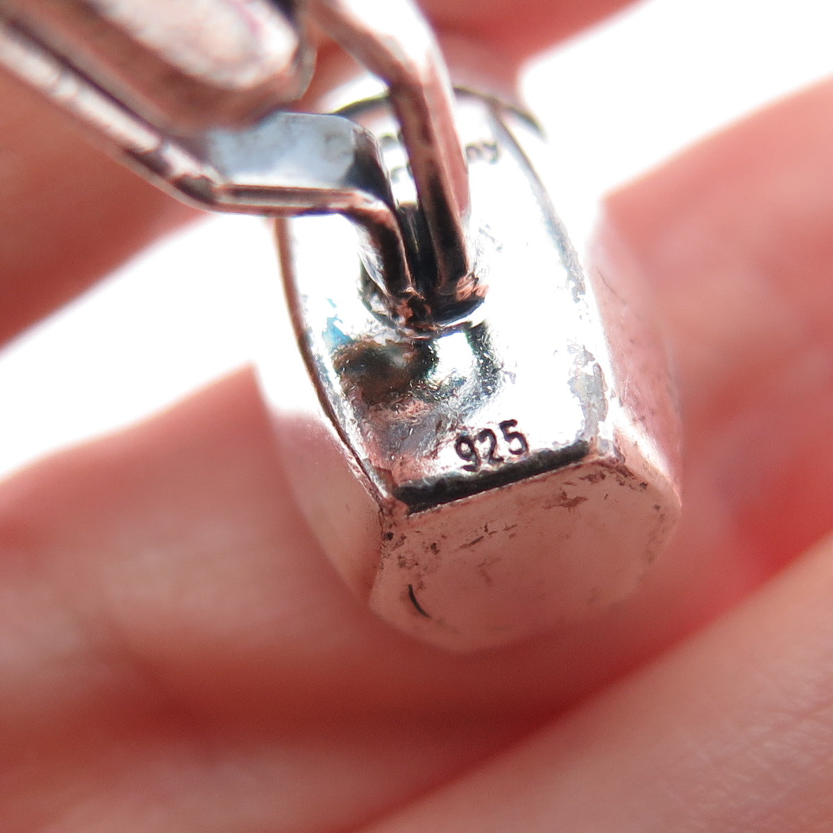 925 Sterling Silver Vintage Germany Langnese Honig Honey Oxidized Cufflinks