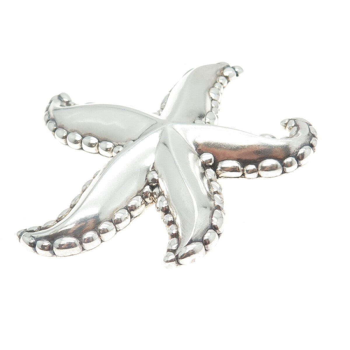 925 Sterling Silver Vintage Starfish Pin Brooch
