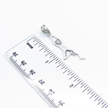 925 Sterling Silver Vintage Yogi Man Pendant