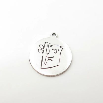 925 Sterling Silver USA Two In Town Koala Charm Pendant