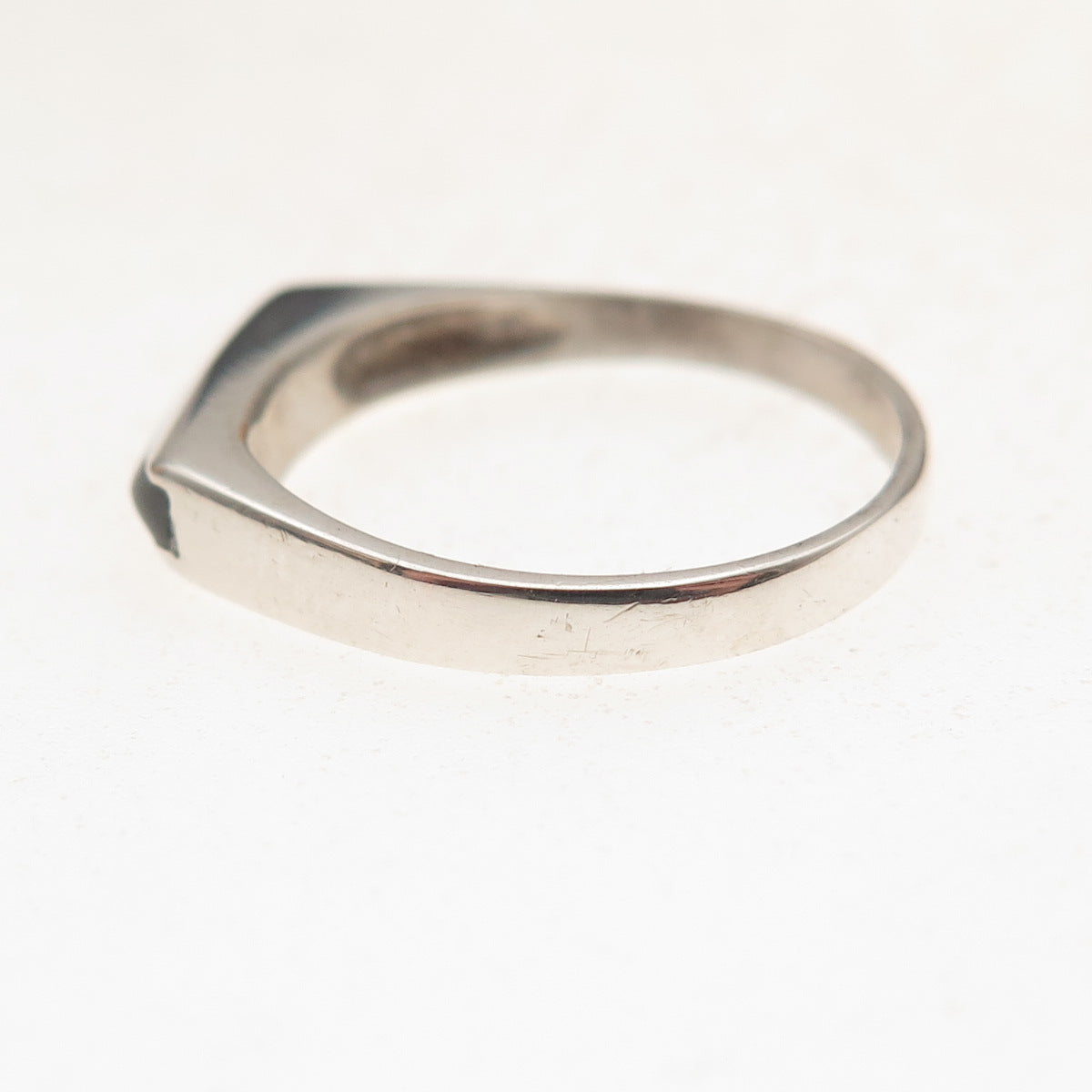 Old Pawn 925 Sterling Silver Vintage Southwestern Black Onyx Ring Size 6.75