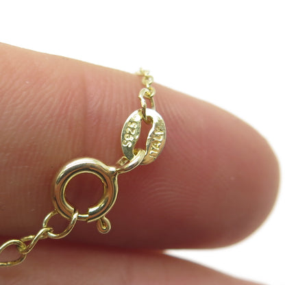 925 Sterling Silver Gold Plated Pave C Z Open Star Cable Link Bracelet 8.25"