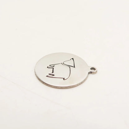 925 Sterling Silver USA Two In Town Cow Charm Pendant