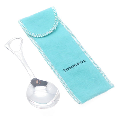TIFFANY & CO. Elsa Peretti 925 Sterling Vintage Open Heart Baby Spoon w/ Pouch