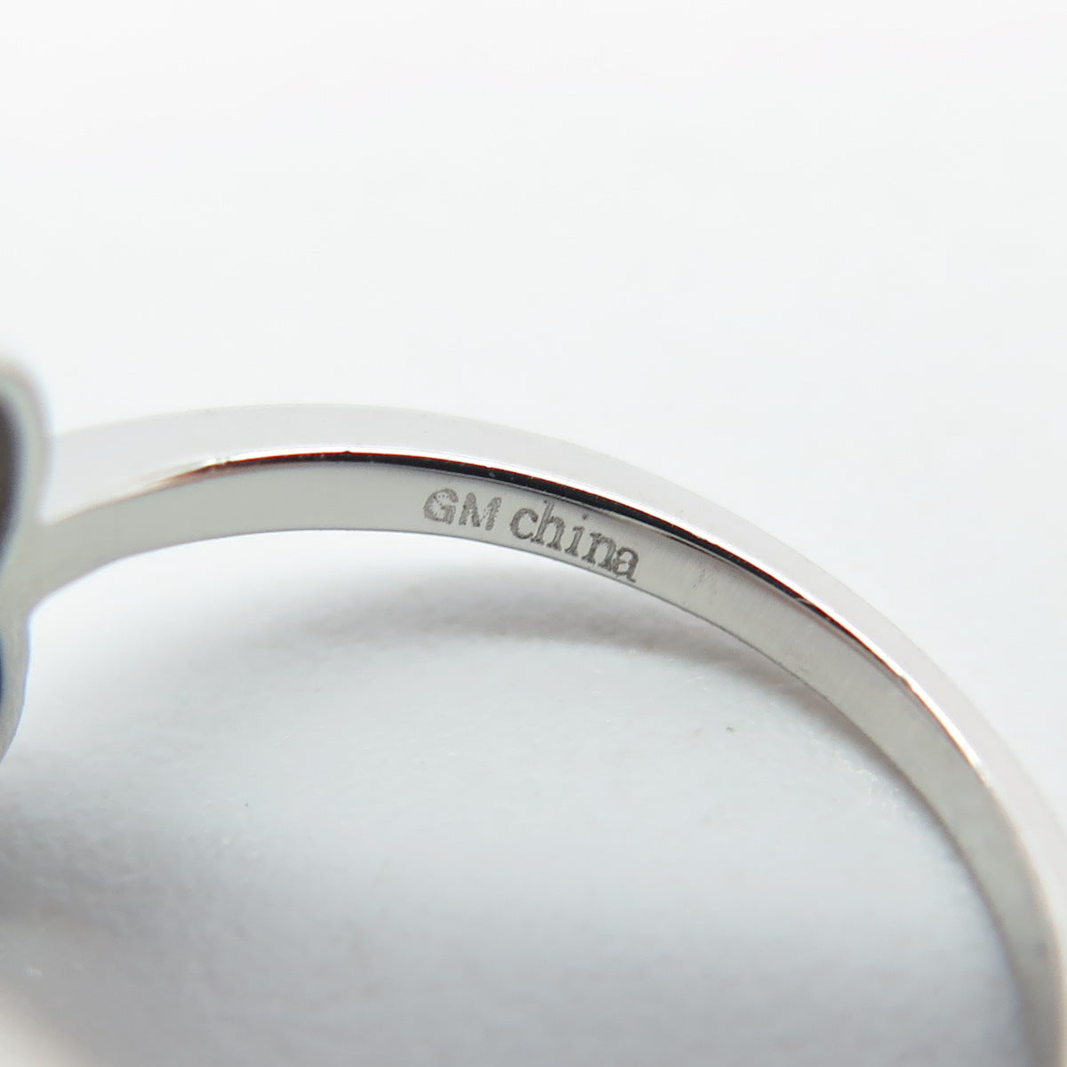 925 Sterling Silver Real Opal & Round-Cut C Z Infinity Heart Ring Size 5