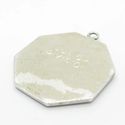 925 Sterling Silver Vintage Junior Division "Ulver" Culver Military Pendant