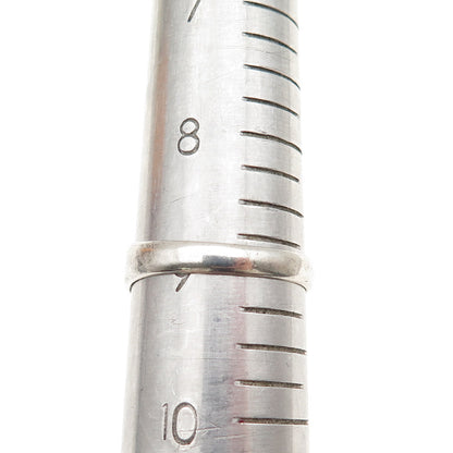 925 Sterling Silver Vintage Real Lapis Lazuli Swirl Ring Size 9