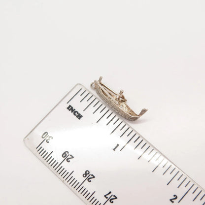 925 Sterling Silver Vintage Ship / Boat Pendant