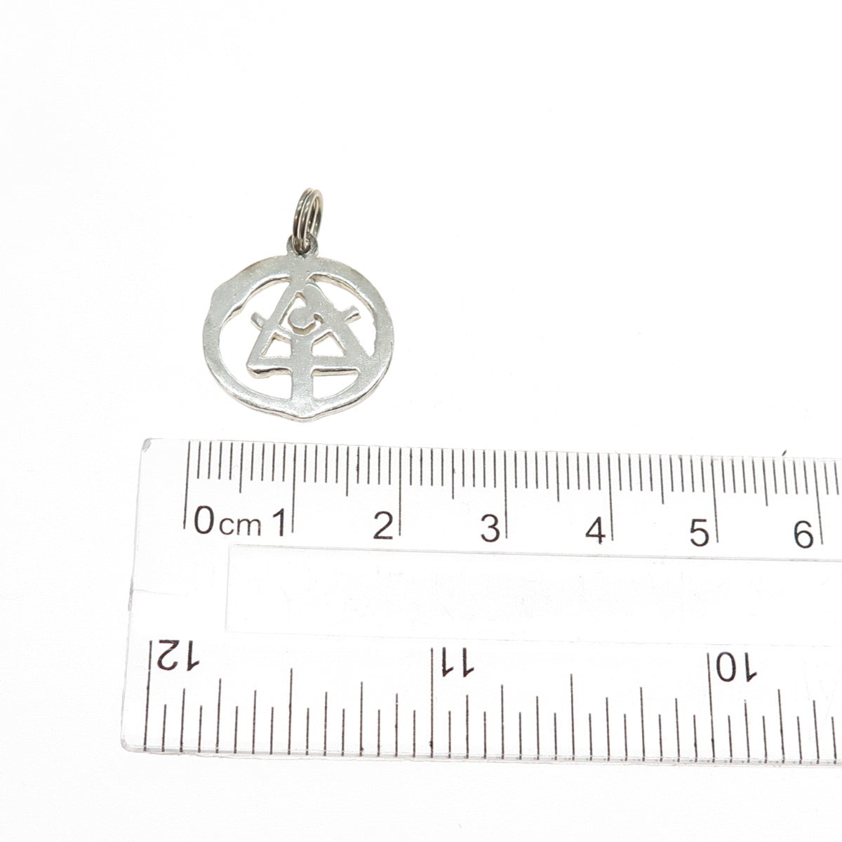 925 Sterling Silver Vintage Ancient Order Of Druids Charm Pendant