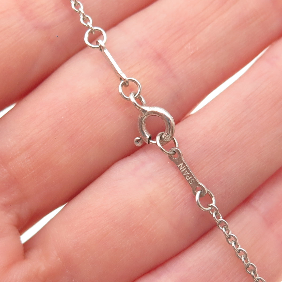 Tiffany & Co. Elsa Peretti Sterling Silver Vintage 35mm Open Heart Necklace 30"