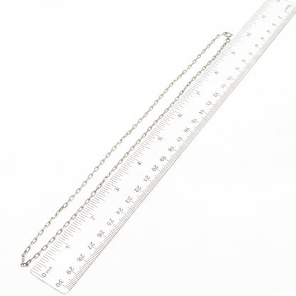 925 Sterling Silver Vintage Italy Cable Chain Necklace 20"