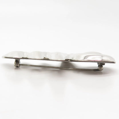 925 Sterling Silver Vintage Mexico Zig Zag Pin Brooch