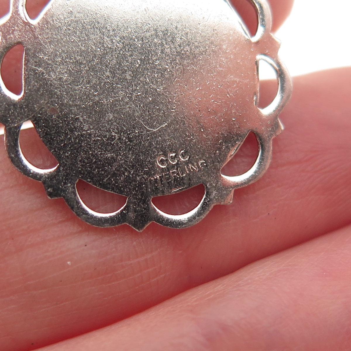 College Seal & Crest 925 Sterling Silver Vintage Boy Profile Charm Pendant