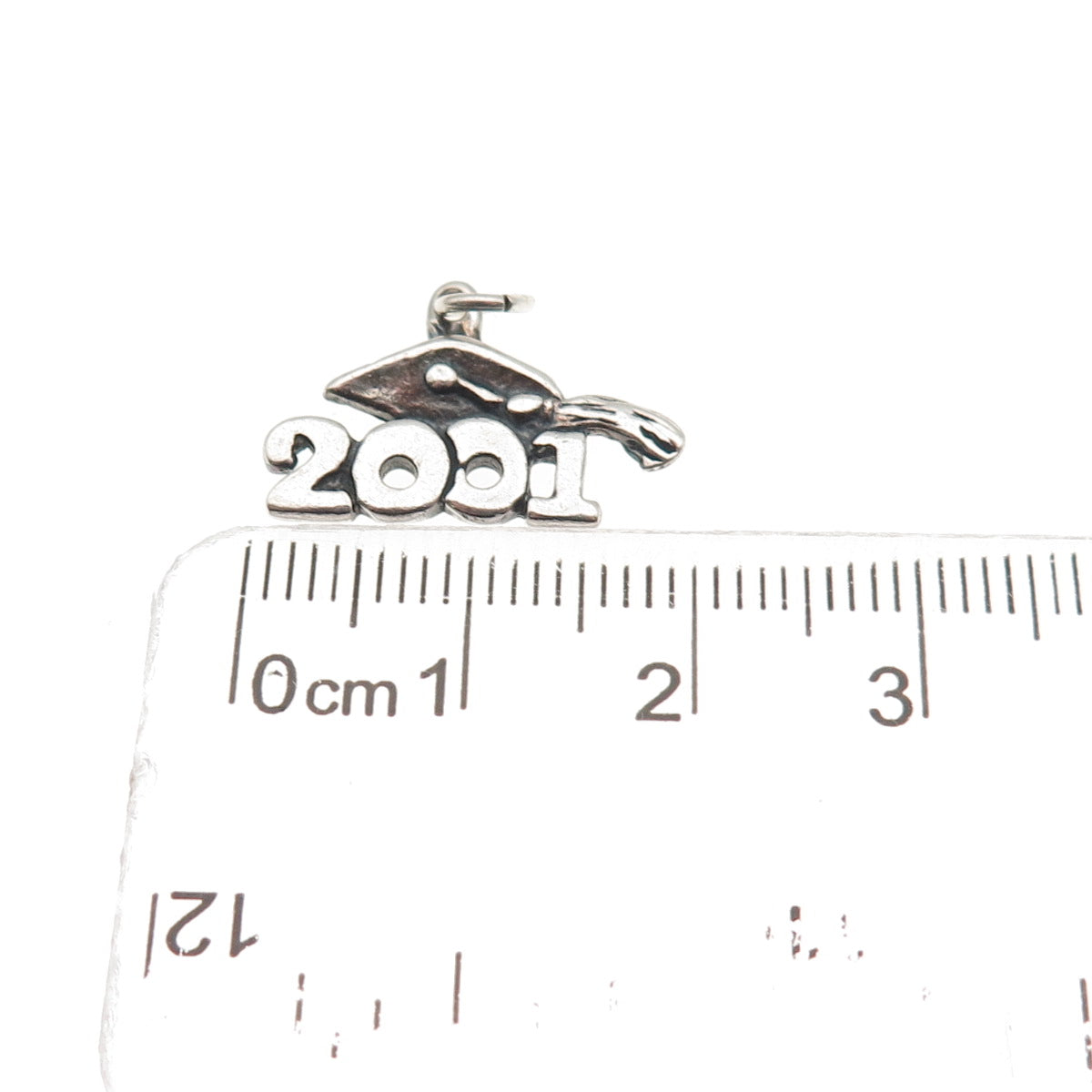 Sundancer 925 Sterling Silver Vintage 2001 Graduation Mini Charm Pendant