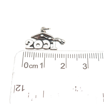 Sundancer 925 Sterling Silver Vintage 2001 Graduation Mini Charm Pendant