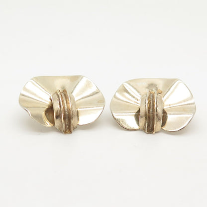 925 Sterling Silver Gold Plated Antique Circle Cufflinks