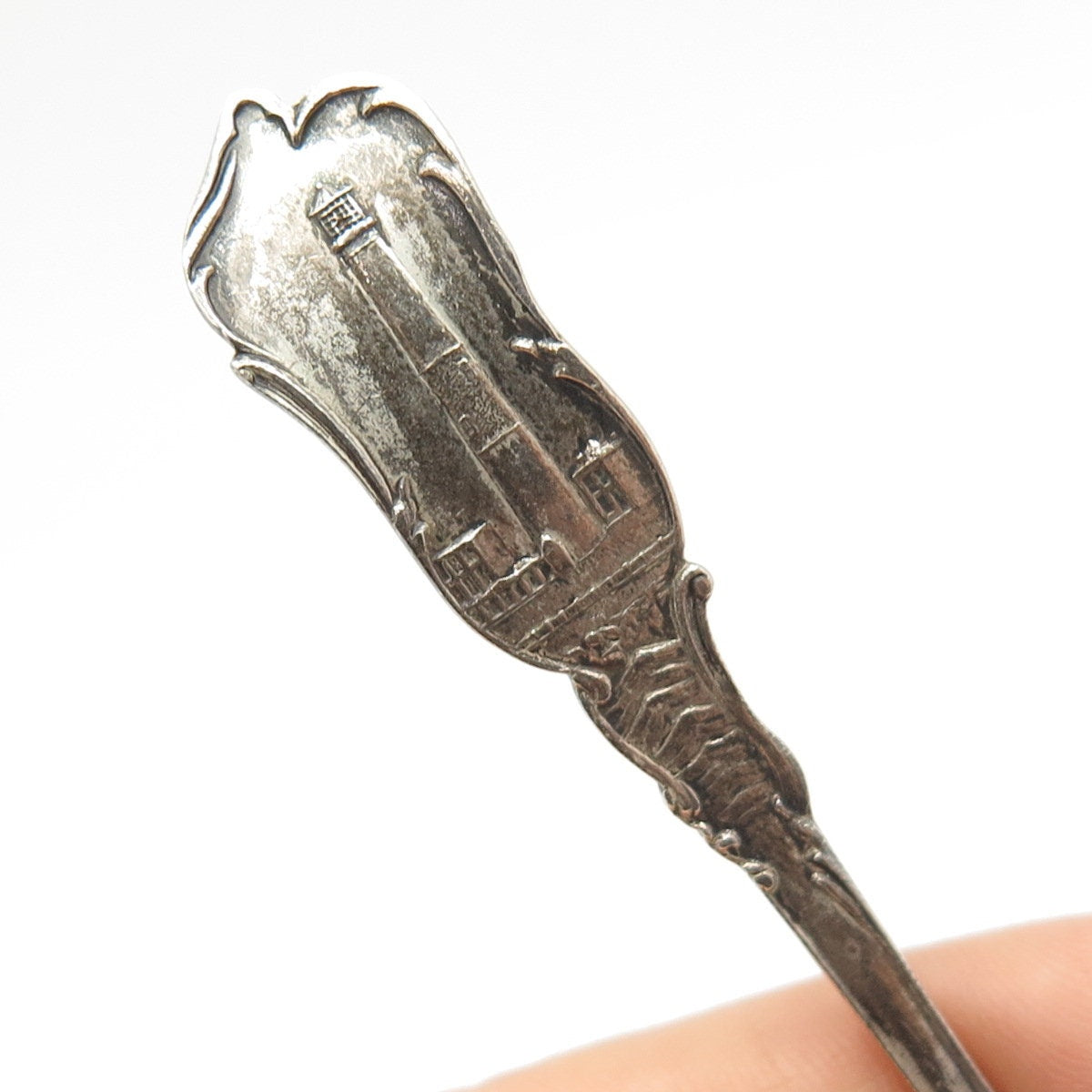 925 Sterling Silver 2-Tone Antique C. Brothers & Heilbronn "Atlantic City" Spoon