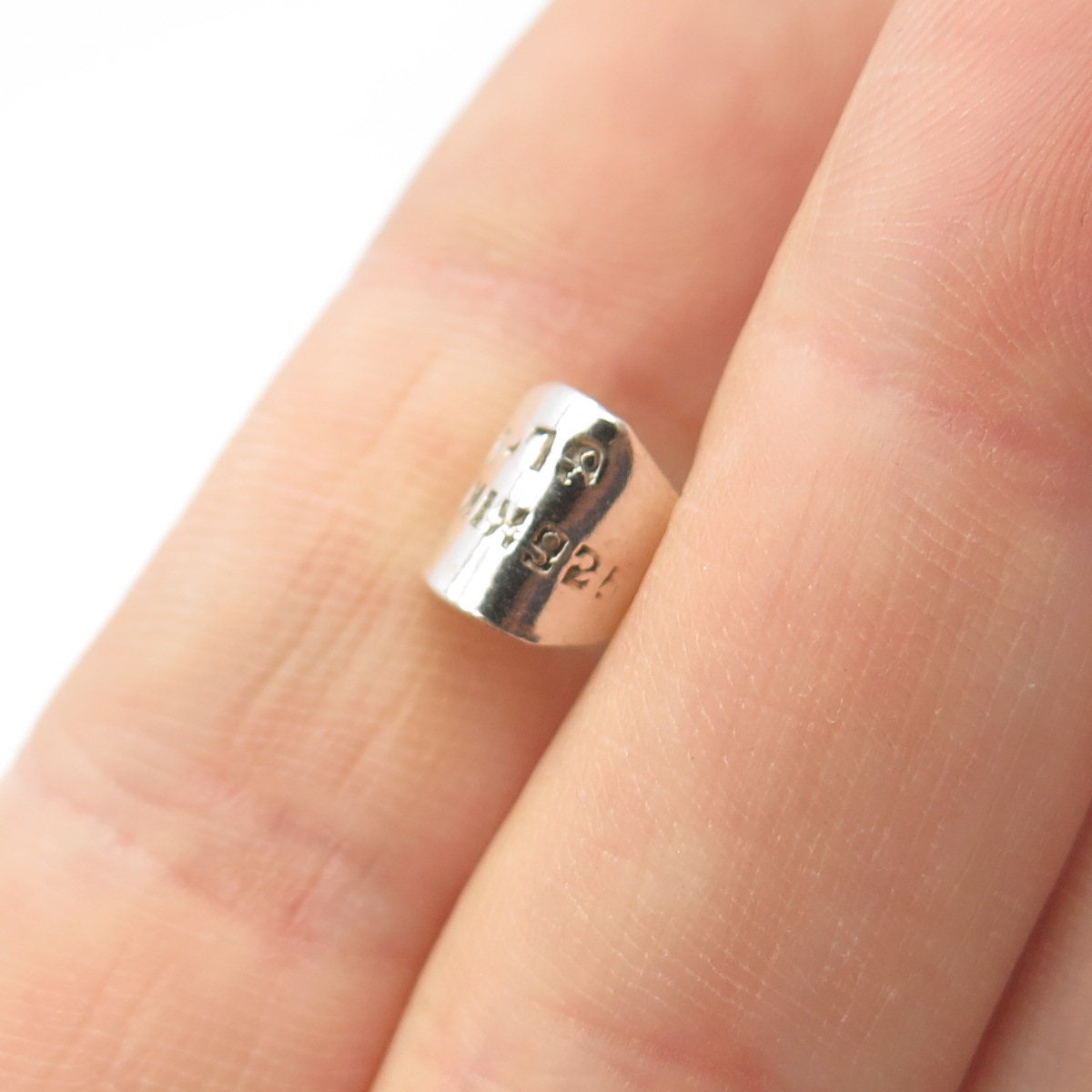 925 Sterling Silver Vintage Mexico Letter "X" Initial Ball Pendant