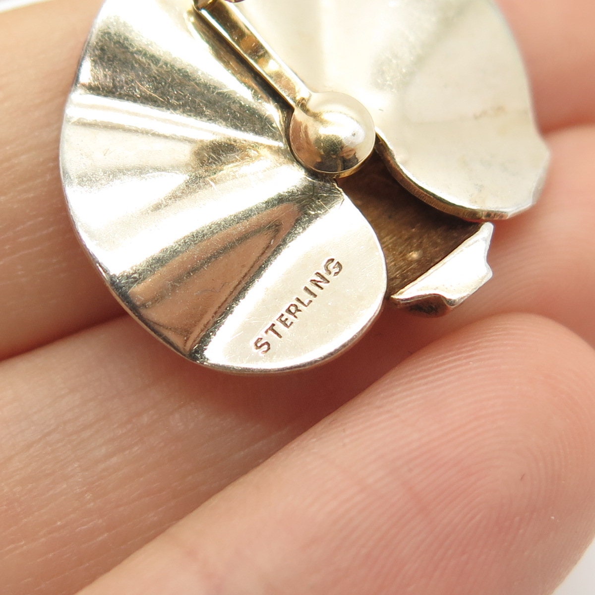 925 Sterling Silver Gold Plated Antique Circle Cufflinks