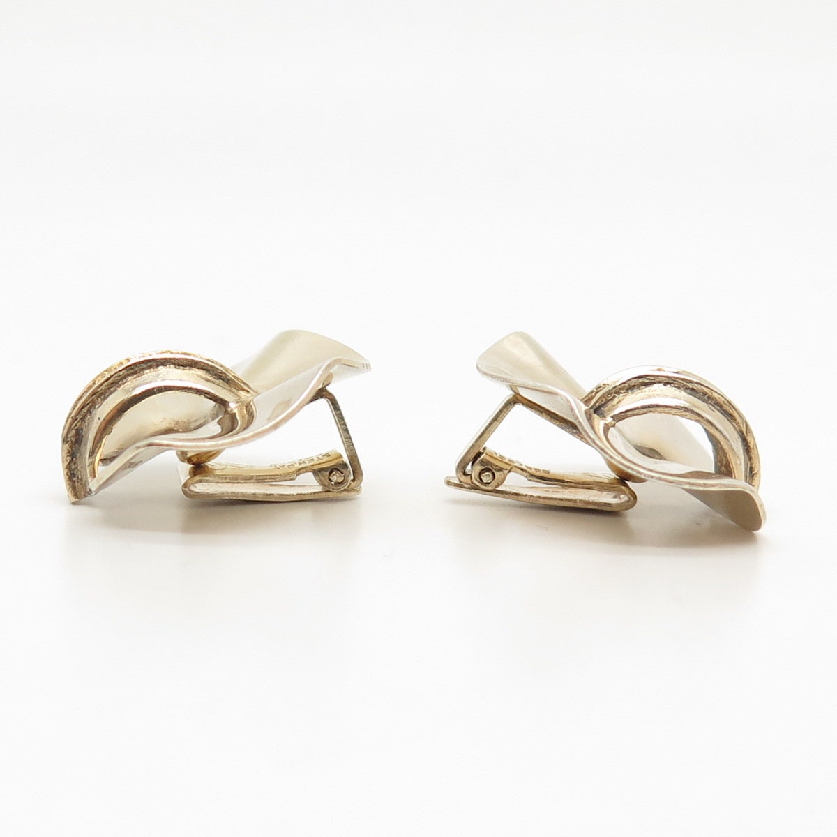 925 Sterling Silver Gold Plated Antique Circle Cufflinks