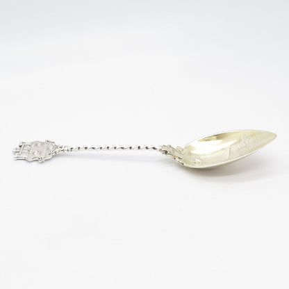 925 Sterling Silver 2-Tone Antique 1891 "Pittsburgh Fort Pitt" Spoon