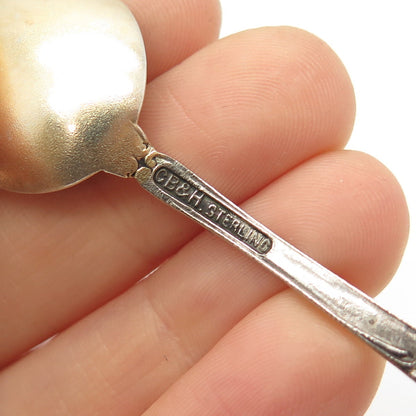925 Sterling Silver 2-Tone Antique C. Brothers & Heilbronn "Atlantic City" Spoon