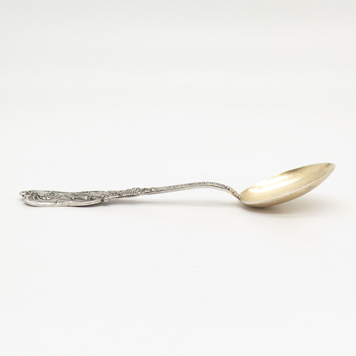 925 Sterling Silver 2-Tone Antique C. Brothers & Heilbronn "Atlantic City" Spoon