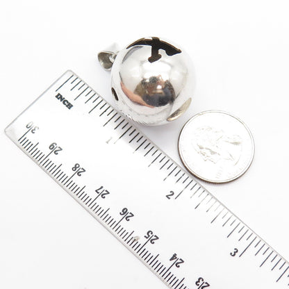 925 Sterling Silver Vintage Mexico Letter "X" Initial Ball Pendant
