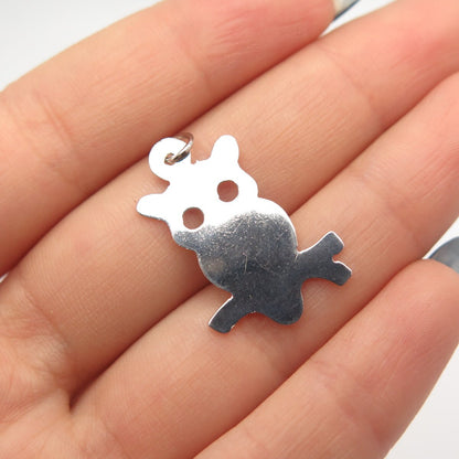 925 Sterling Silver Vintage Bird Charm Pendant