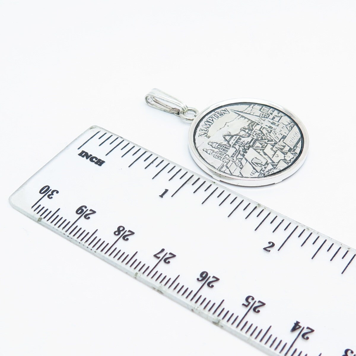 835 Silver Vintage Kempten Germany Allaguer Festwoche Medal Pendant