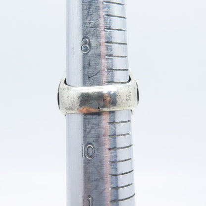 800 Silver Antique "Chang" Chinese Character Signet Ring Size 9.5