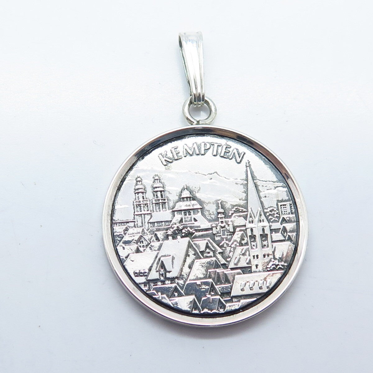 835 Silver Vintage Kempten Germany Allaguer Festwoche Medal Pendant