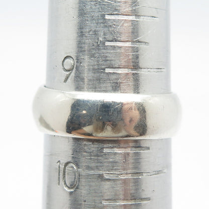 900 Silver / 14K Gold Vintage "WES" Ring Size 9.75