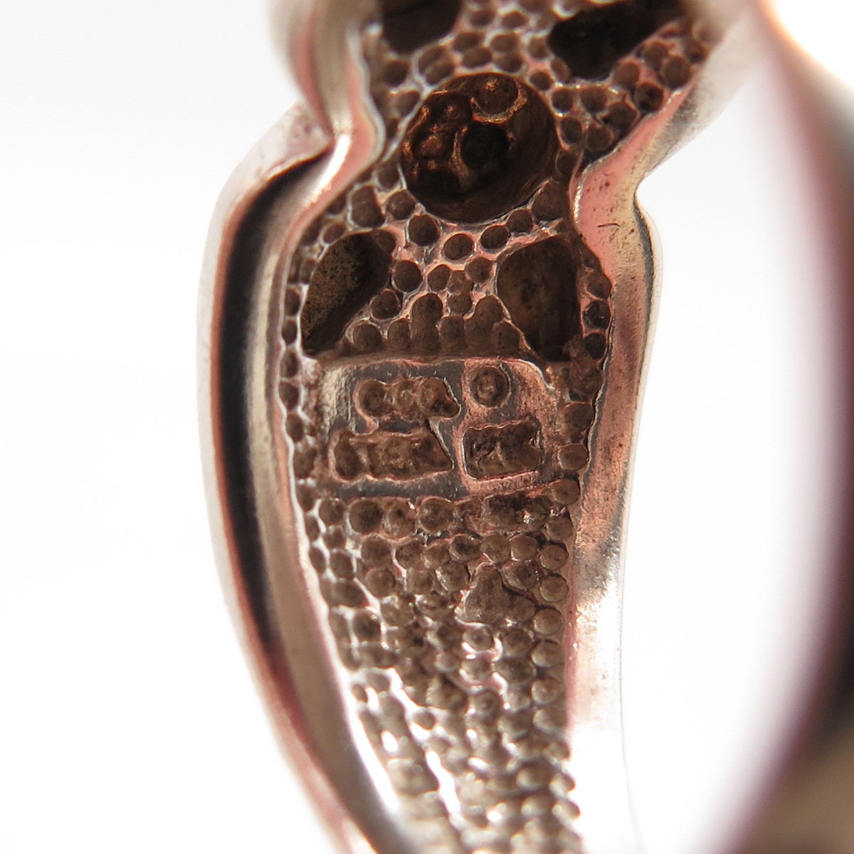 925 Sterling Silver / 12K Gold Vintage Leaf & Berries Ring Size 6