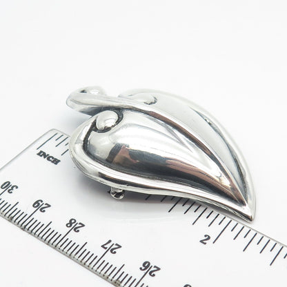 925 Sterling Silver Vintage Pepper Pin Brooch