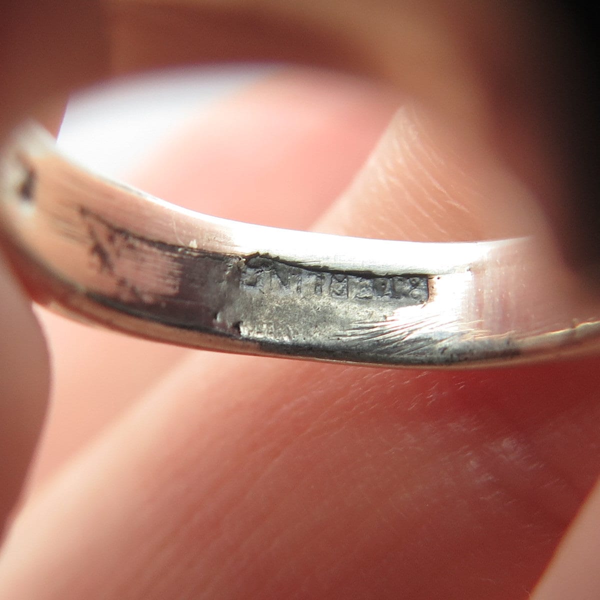 925 Sterling Silver Vintage Abstract Ring Size 5.25