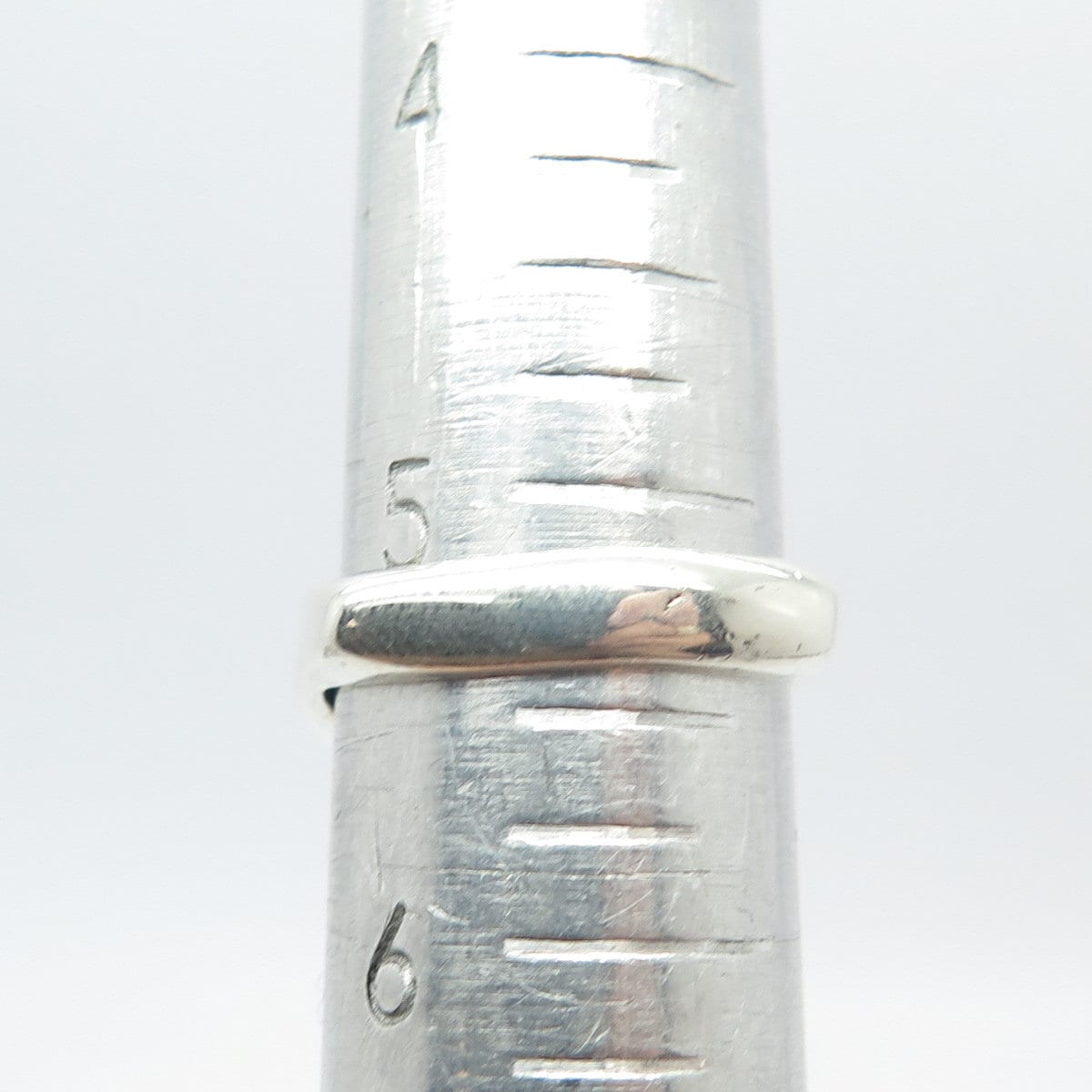 925 Sterling Silver Vintage Abstract Ring Size 5.25