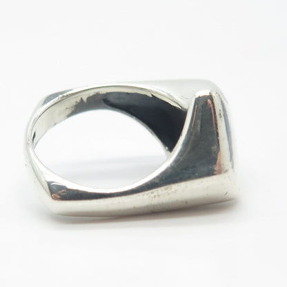 925 Sterling Silver Vintage Abstract Ring Size 5.25