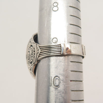 925 Sterling Silver Vintage Ornate Ring Size 9.25