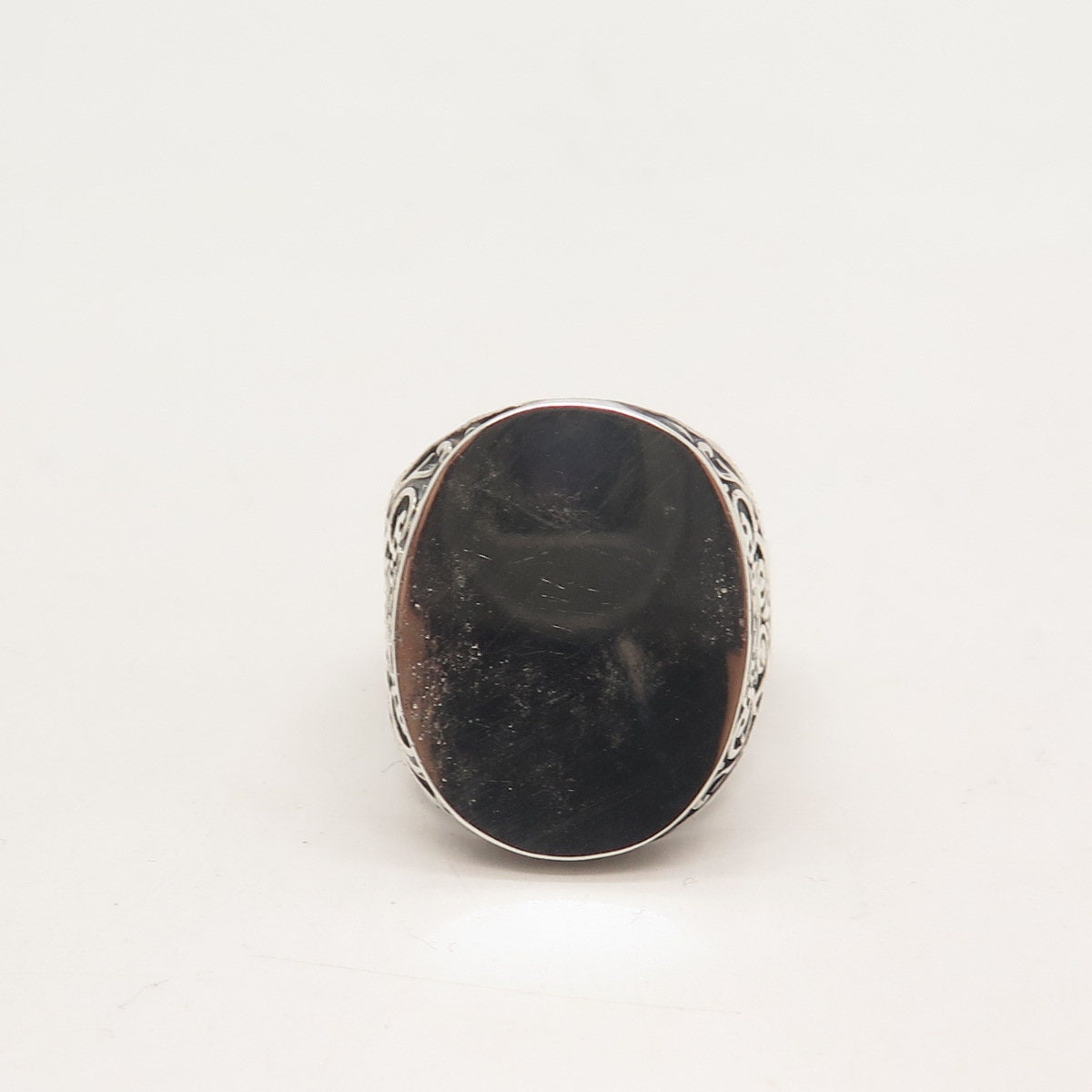 925 Sterling Silver Vintage Ornate Ring Size 9.25
