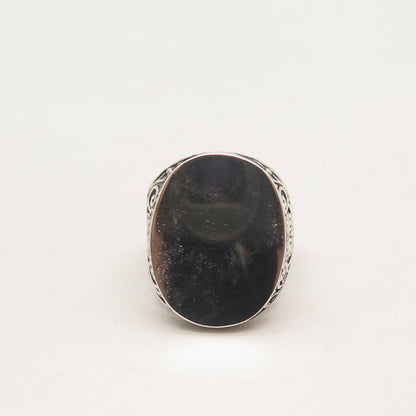 925 Sterling Silver Vintage Ornate Ring Size 9.25