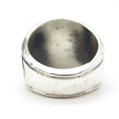 925 Sterling Silver Antique 1939 Jennins Jasper Bowling Association Ring Size 8