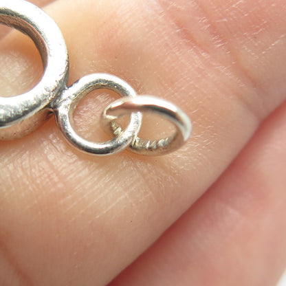 925 Sterling Silver Vintage Mouse Handmade Amulet Pendant